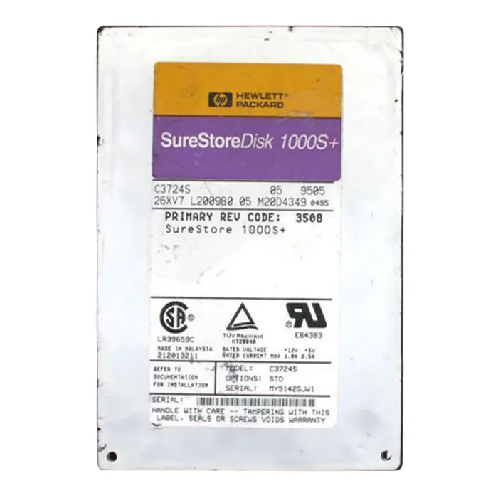 HP C3724SR | 1GB SCSI 50-Pin Hard Drive Refurbished - Hewlett-Packard (ou HP en abrégé) refurbished available on Gotodirect