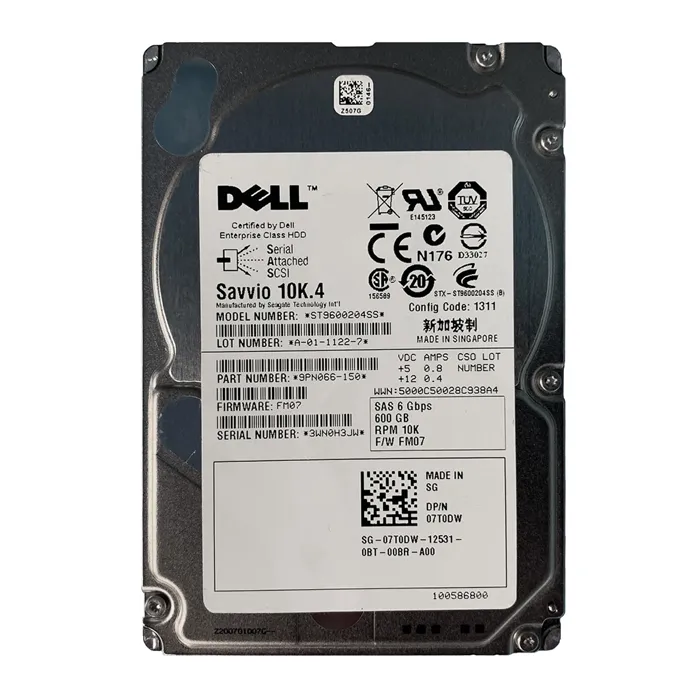 Seagate 9PN066-150 | Savvio 10K.4 Series 600GB 10000RPM SAS 6Gb/s 16MB Cache (CE) 2.5-Inch Hard Drive Refurbished - Seagate refurbished available on Gotodirect