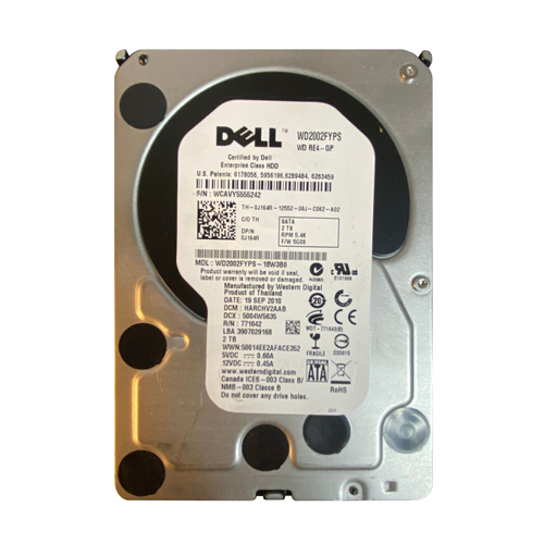 Dell 0J164R | 2TB 5400RPM SATA 3Gb/s Hot-Pluggable 64MB Cache 3.5-Inch Hard Drive for PowerEdge Server & PowerVault Storage Array Refurbished - Dell refurbished available on Gotodirect