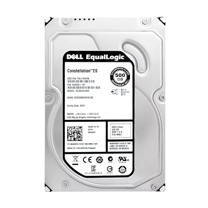 Dell 0M63P8 | 500GB 7200RPM SAS 6Gb/s 16MB Cache 3.5-Inch Hard Drive Refurbished - Dell refurbished available on Gotodirect