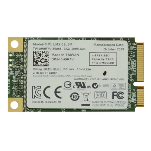 Dell 0H9R7V | 32GB Multi-Level Cell PCI Express mSATA 1.8-Inch Solid State Drive Refurbished - Dell refurbished available on Gotodirect