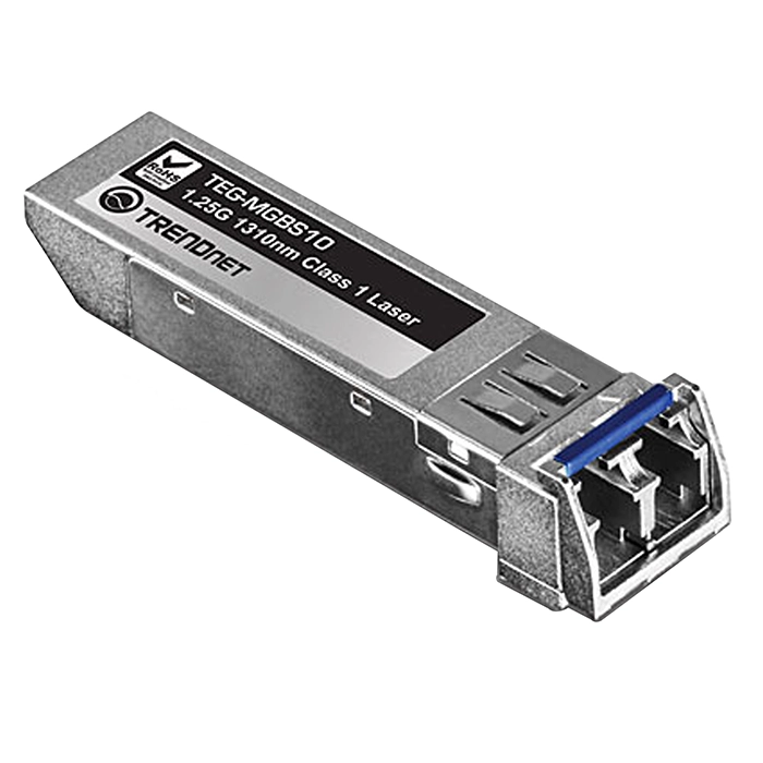 TRENDnet TEG-MGBS10 | 1.25Gb/s 1000Base-LX Single-Mode Fibre 1310nm 10km Duplex LC Connector SFP (mini-GBIC) Transceiver Module Refurbished -  refurbished available on Gotodirect