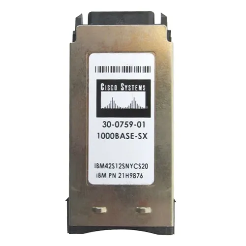 Cisco 30-0759-01-2 | 1Gb/s 1000Base-SX Multi-Mode Fibre 850nm 550m Duplex SC Connector GBIC Transceiver Module Refurbished - Cisco Systems Inc. refurbished available on Gotodirect