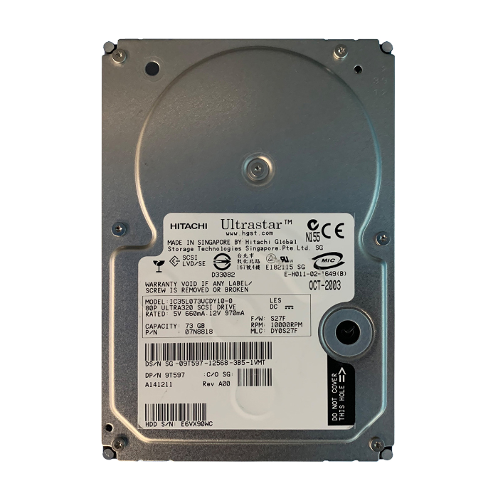 Dell 9T597 | 73GB 10000RPM Ultra320 SCSI 80-Pin 3.5-Inch Hard Drive Refurbished - Dell refurbished available on Gotodirect