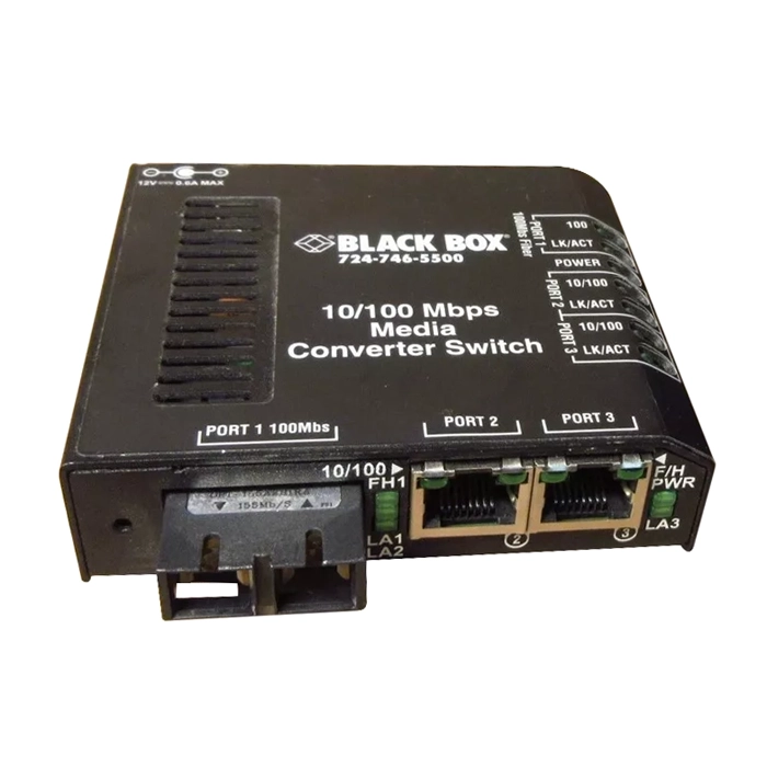 Black Box LBH100AE-SC | Standard Media Converter Switch 240-VAC Multimode SC Refurbished -  refurbished available on Gotodirect