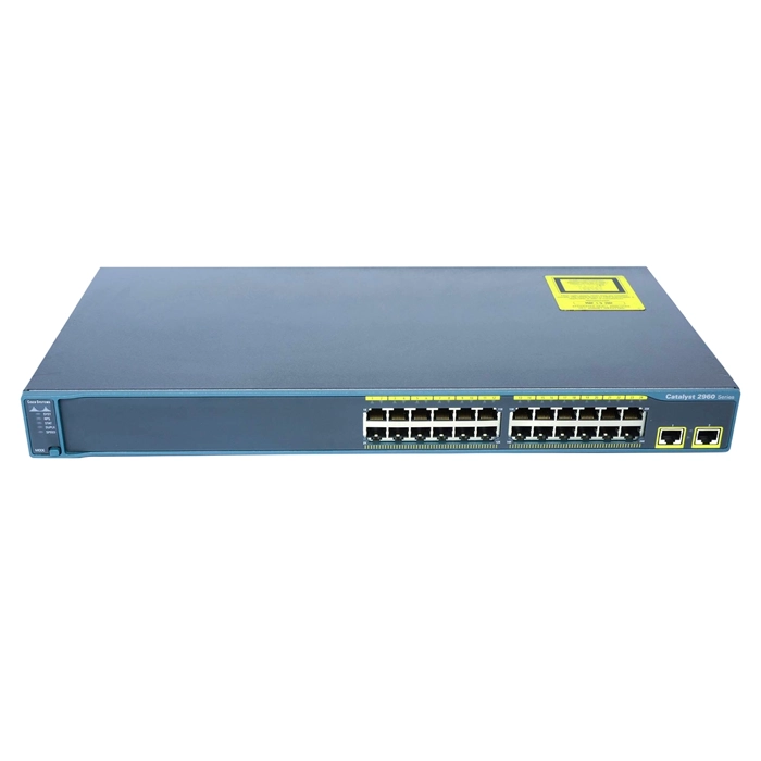 Cisco WS-C2960-24TT-L | Catalyst 2960 Series 2960-24T 24 x RJ-45 Ports 10/100Base-TX + 2 x RJ-45 1GbE Uplinks Ports Layer 2 Managed 1U Rack-Mountable Fast Ethernet Network Switch Refurbished - Cisco Systems Inc. refurbished available on Gotodirect