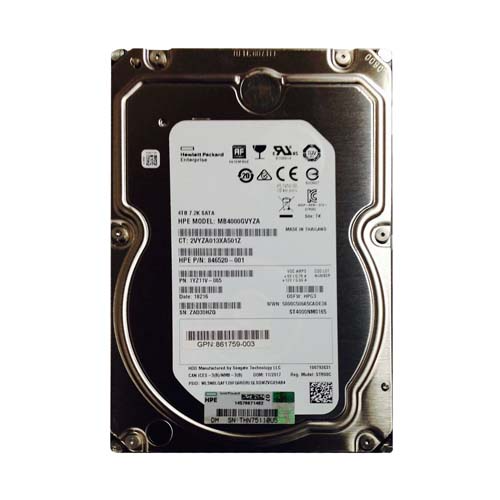 HP MB4000GVYZA | 4TB 7200RPM SATA 6GB/s Hot-Pluggable 3.5-Inch LPc Hard Drive for ProLiant Gen8/Gen9/Gen10/Gen10+/Gen11 Servers Refurbished - Hewlett-Packard (ou HP en abrégé) refurbished available on Gotodirect