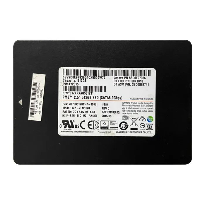 Lenovo 00JT067 | 512GB Triple-Level Cell SATA 6Gb/s 2.5-Inch Solid State Drive Refurbished - Lenovo refurbished available on Gotodirect