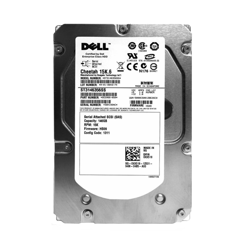 Dell XX518 | 146GB 15000RPM SAS 3Gb/s Hot-Swappable 16MB Cache 3.5-Inch Hard Drive for PowerEdge & PowerVault Servers Refurbished - Dell refurbished available on Gotodirect