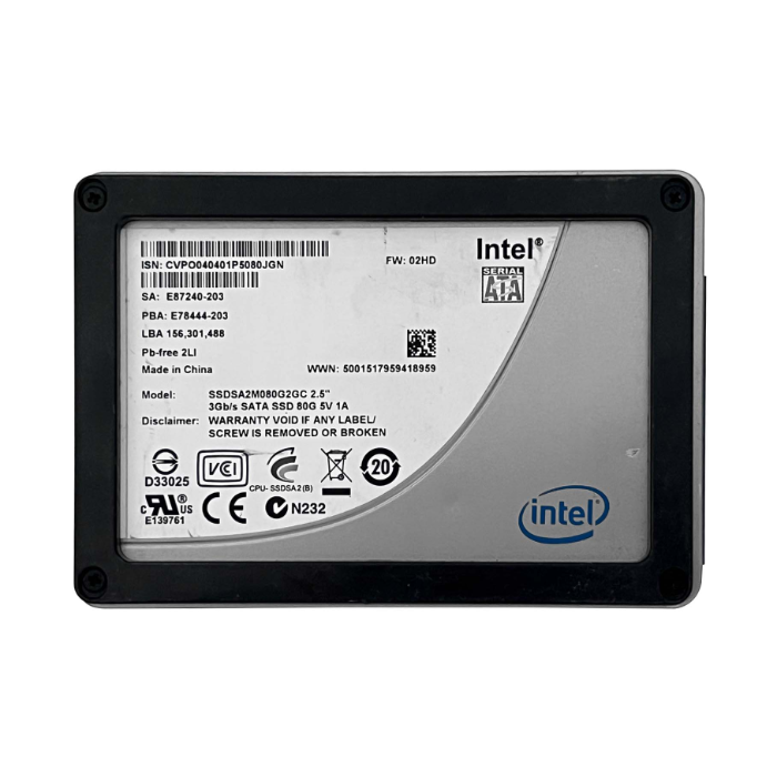 Intel SSDSA2M080G2GC | X25-M 80GB Multi-Level Cell SATA 3Gb/s 2.5-Inch Solid State Drive Refurbished - Intel refurbished available on Gotodirect