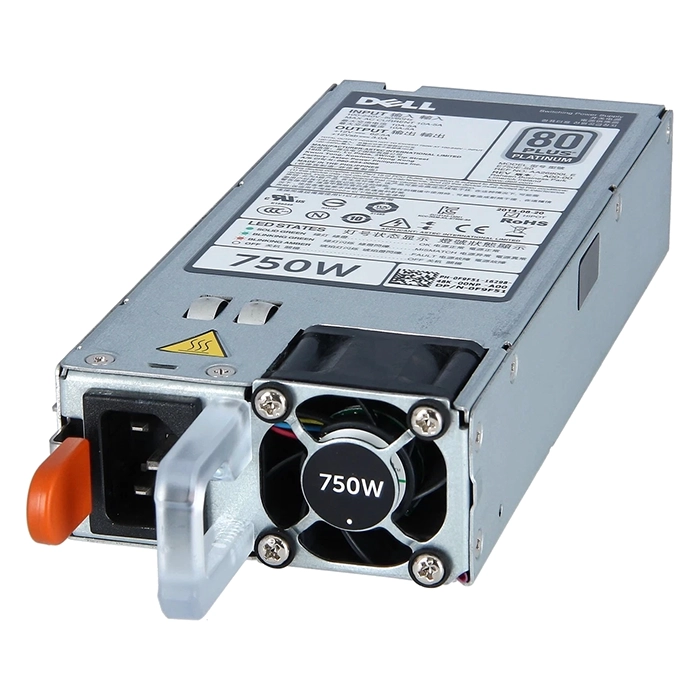 Dell E750E-50 | 750-Watt 100-240V AC 10A 50-60Hz 80-Plus Platinum Hot-Plug Redundant Power Supply for PowerEdge R530/R630/R730XD/T430/T630 Servers Refurbished - Dell refurbished available on Gotodirect