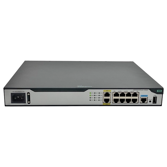 HP JH060A#ABA | MSR1003-8S AC Router 10 Ports Management Port 3 Slots Gigabit Ethernet Desktop, Rack-mountable Refurbished - Hewlett-Packard (ou HP en abrégé) refurbished available on Gotodirect