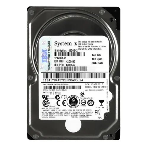 IBM 42D0646 | 146GB 10000RPM SAS 6Gb/s Hot Swappable 2.5-Inch Hard Drive Refurbished -  refurbished available on Gotodirect