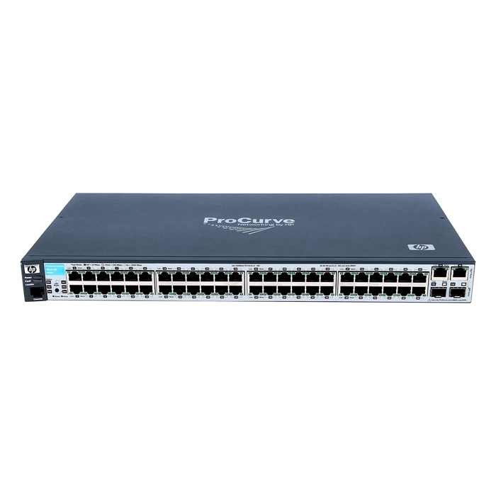 HP J9088-61001 | ProCurve 2610 Series 2610-48 48 x RJ-45 Ports 10/100Base-TX + 2 x RJ-45 GE Ports + 2 x SFP (miniGBIC) Ports Layer 2 Managed Rack-mountable Stackable Fast Ethernet Network Switch Refurbished - Hewlett-Packard (ou HP en abrégé) refurbished available on Gotodirect