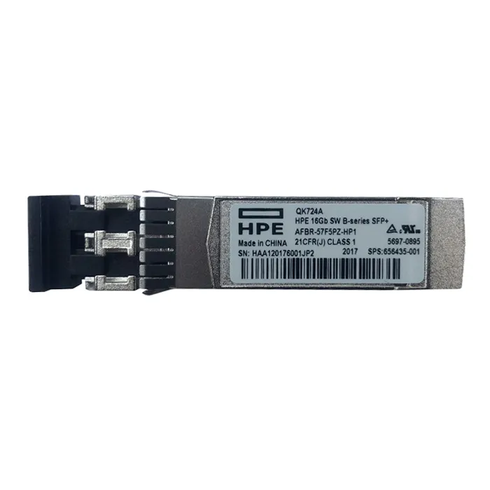 HP QK724-63001 | B-Series 16Gb/s 16GBase-SW Multi-Mode Fibre 850nm 100m Fibre Channel LC Connector SFP+ Transceiver Module Refurbished - Hewlett-Packard (ou HP en abrégé) refurbished available on Gotodirect