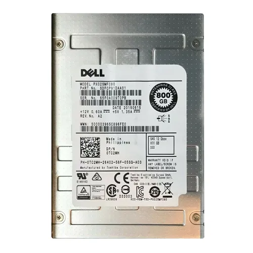 Toshiba SDFCP91DAA01 | 800GB Multi-Level Cell SAS 12Gb/s NAND Flash 2.5-Inch Solid State Drive Refurbished - Toshiba refurbished available on Gotodirect