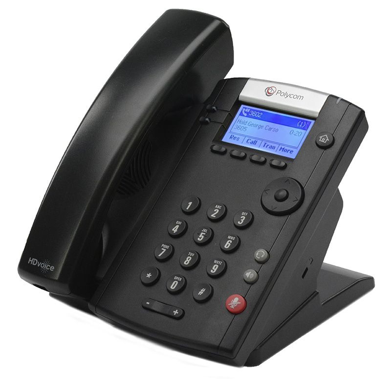 Polycom VVX 201 2-Line IP Phone (2200-40450-025) - Grade A Refurbished - Polycom refurbished available on PCLiquidations