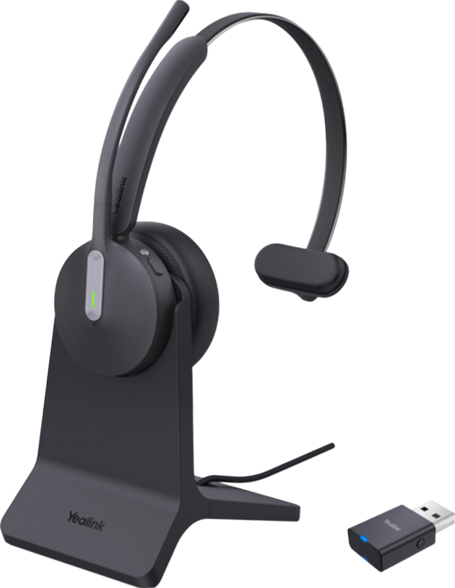 Yealink WH64 Hybrid Mono Teams DECT Headset with Charging Stand Refurbished - Yealink refurbished available on PCLiquidations