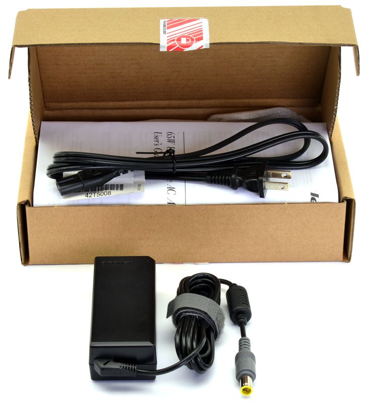 Lenovo ThinkPad 40Y7696 65W Ultraportable AC Adapter Refurbished - Lenovo refurbished available on PCLiquidations