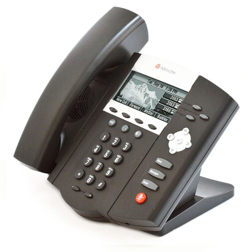 Polycom SoundPoint IP 450 VoIP PoE Phone (2201-12450-001) Refurbished - Polycom refurbished available on PCLiquidations