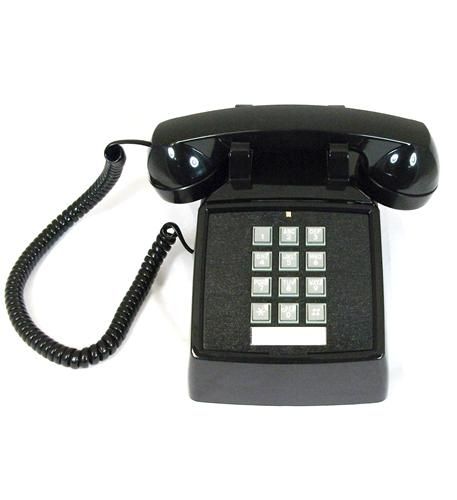 Cortelco 2500 Black Desk Phone w/ Volume Control - New Refurbished - Cortelco refurbished available on PCLiquidations
