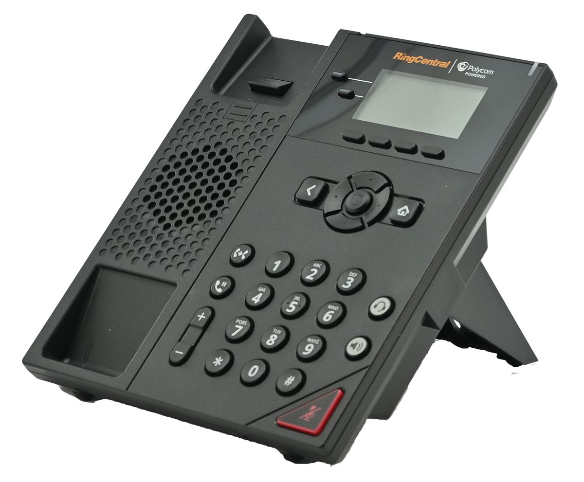 Polycom VVX 150 2-Line IP Desk Phone - RingCentral Branded (2201-48810-001) - Grade A Refurbished - Polycom refurbished available on PCLiquidations