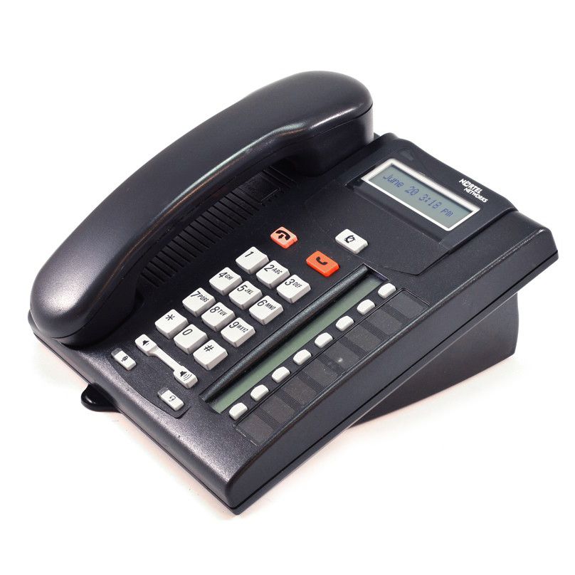 Nortel Norstar T7208 Charcoal Telephone (NT8B26) - Grade A Refurbished -  refurbished available on PCLiquidations