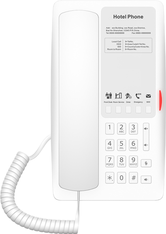 Fanvil H4W Hotel Wi-Fi SIP Phone White Refurbished - Fanvil refurbished available on PCLiquidations
