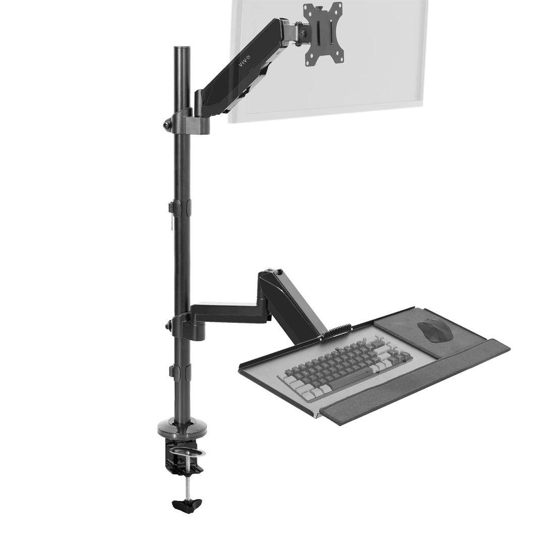 VIVO Single Monitor Sit to Stand Desk Mount Workstation Refurbished -  refurbished available on PCLiquidations
