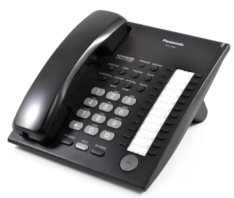 Panasonic Hybrid System KX-T7720 Black Speakerphone Refurbished - Panasonic refurbished available on PCLiquidations