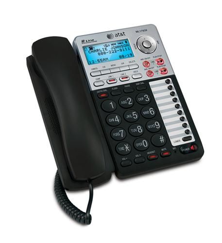 AT&T ML17939 2-line Corded with ITAD/CID Refurbished - AT&T refurbished available on PCLiquidations