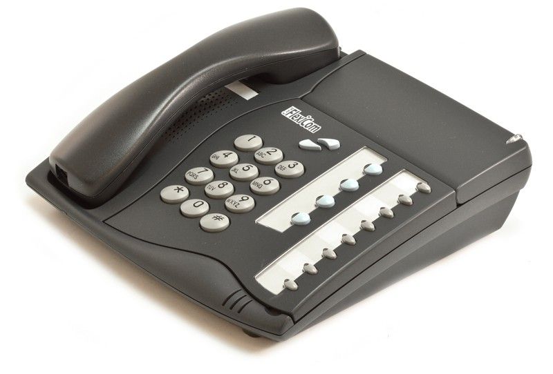 Tadiran Coral Flexset 120 Charcoal Non-Display Phone - Grade B Refurbished -  refurbished available on PCLiquidations