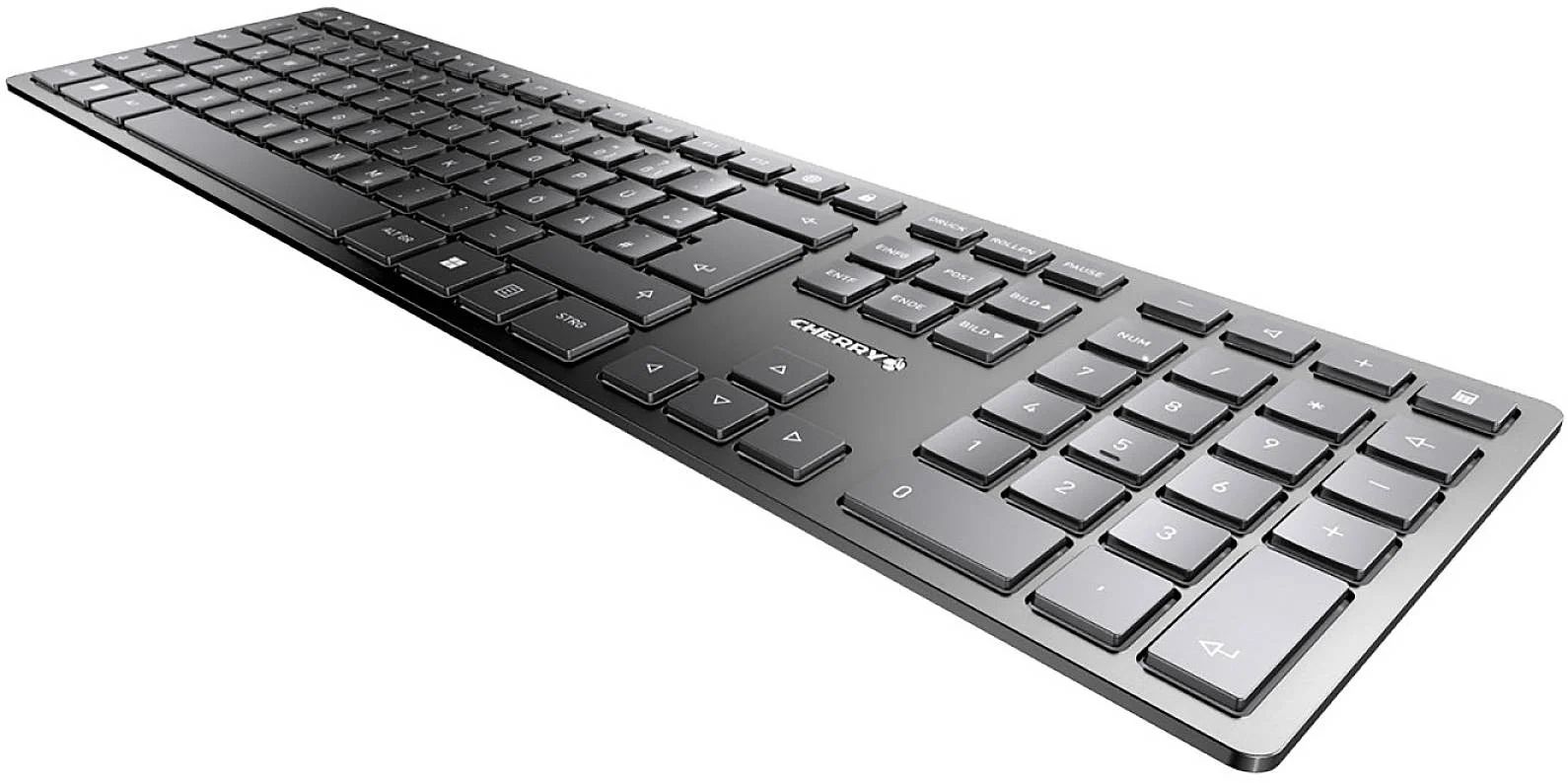 Cherry KW 9100 Slim Wireless Rechargeable Keyboard - Black - Refurbished Refurbished - Cherry refurbished available on PCLiquidations