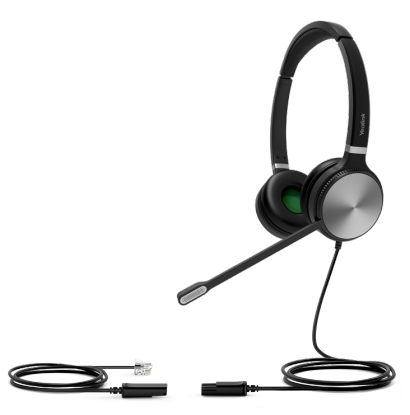 Yealink YHS36 RJ9 Corded Wired Headset - Dual Refurbished - Yealink refurbished available on PCLiquidations