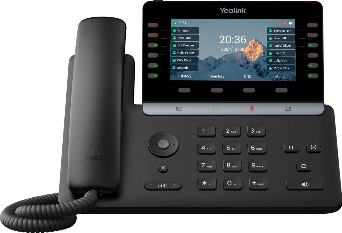 Yealink SIP-T85W Gigabit Wifi IP Phone w/ 5.5-inch LCD Screen Refurbished - Yealink refurbished available on PCLiquidations