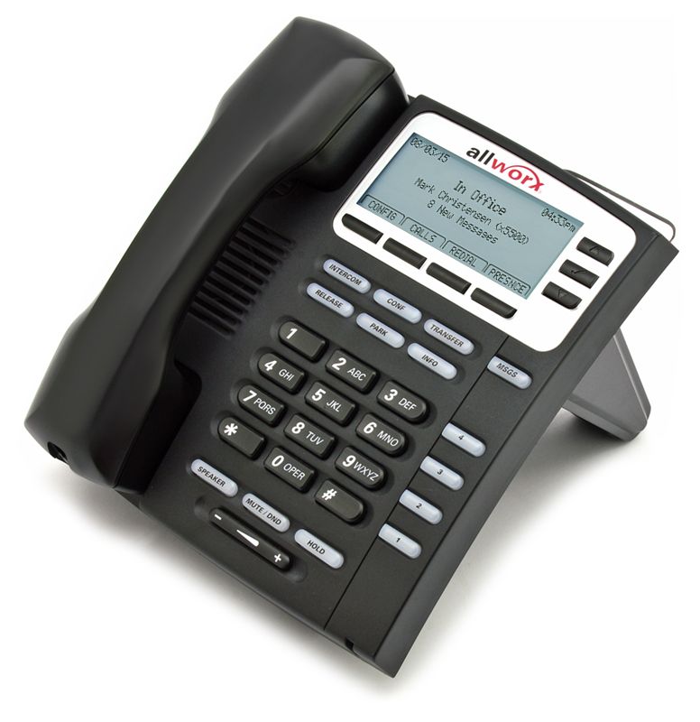 AllWorx 9204G Black Gigabit IP Display Speakerphone - Grade B Refurbished -  refurbished available on PCLiquidations