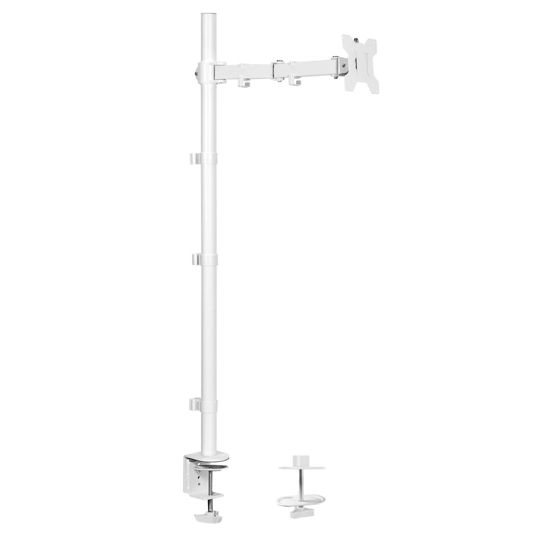 VIVO Single Monitor Extra Tall Desk Mount - White Refurbished -  refurbished available on PCLiquidations