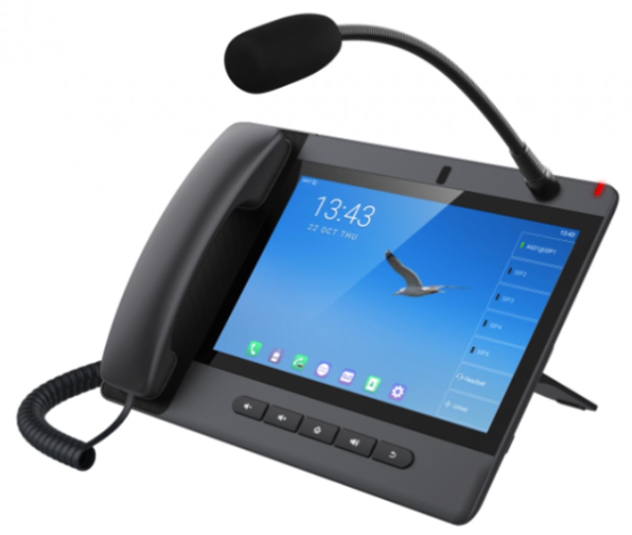 Fanvil A320i Android Touch Screen Console SIP Phone with Gooseneck Mic Black Refurbished - Fanvil refurbished available on PCLiquidations