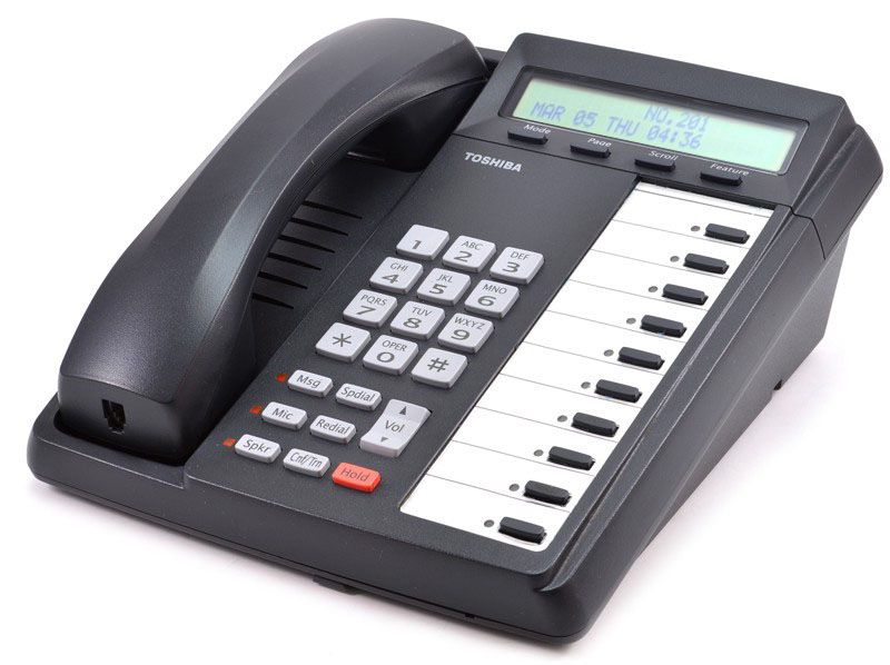 Toshiba DKT3010-SD Charcoal Display Speakerphone - Grade B Refurbished - Toshiba refurbished available on PCLiquidations