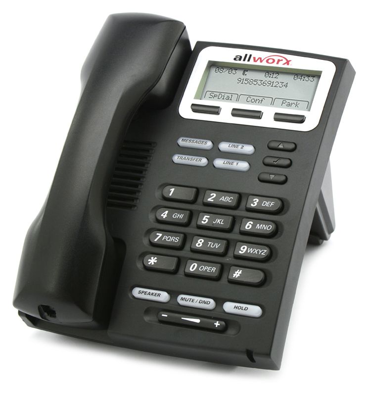 AllWorx 9202E Black IP Display Speakerphone - Grade B Refurbished -  refurbished available on PCLiquidations
