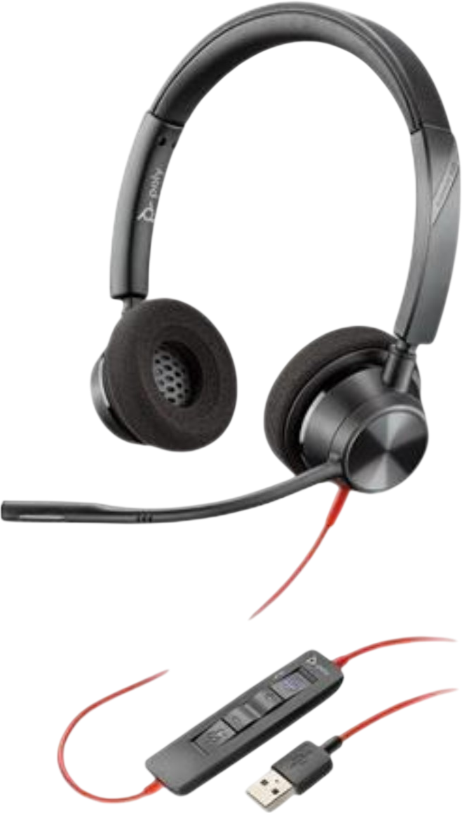 Poly Blackwire 3320 Stereo USB-C Headset (USB-A/C Adapter) Refurbished - N/A (Il existe plusieurs marques avec le nom "Poly", il refurbished available on PCLiquidations