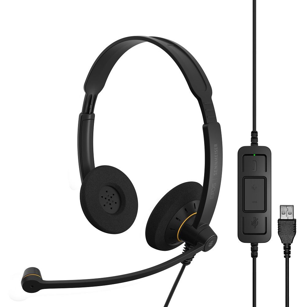 SENNHEISER EPOS SC 60 ML USB-A Dual-Sided Wideband Headset - Microsoft Refurbished - Sennheiser refurbished available on PCLiquidations