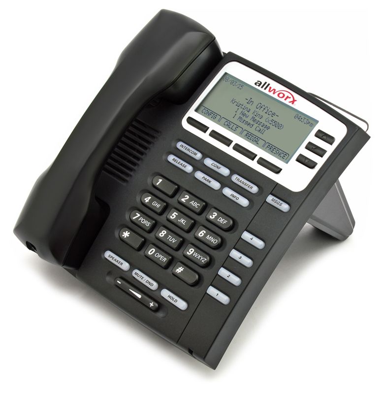 Paetec Allworx 9204G-P 21-Button Black Gigabit IP Display Speakerphone - Grade B Refurbished -  refurbished available on PCLiquidations