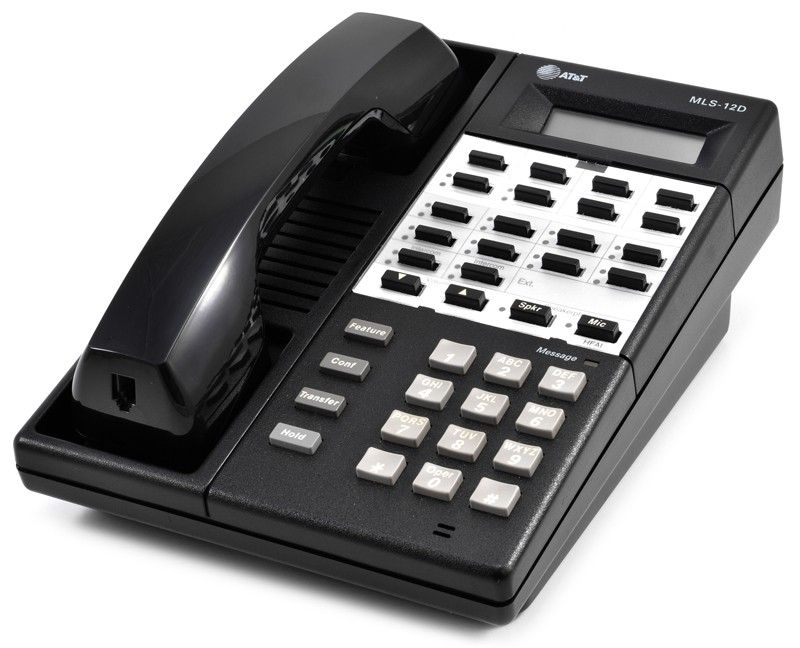 Avaya MLS-12D Black Digital Display Speakerphone - Grade A Refurbished - Avaya refurbished available on PCLiquidations