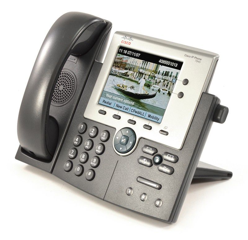 Cisco CP-7945G Charcoal IP Display Speakerphone Refurbished - Cisco Systems Inc. refurbished available on PCLiquidations