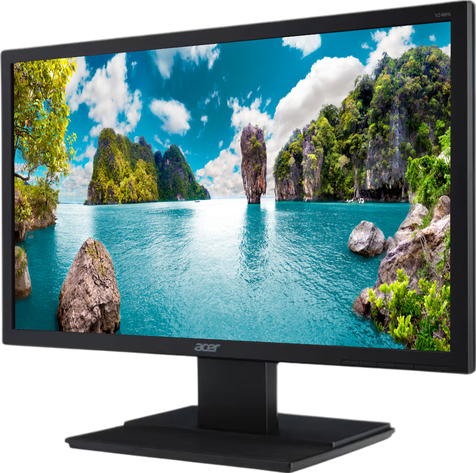 Acer V246HL 24"" FHD LED LCD Monitor - Grade B Refurbished - Acer refurbished available on PCLiquidations