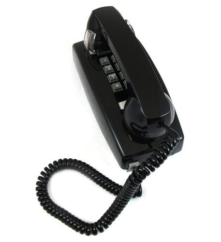 Cortelco 2554 Black Wall Phone w/ Volume Control New Refurbished - Cortelco refurbished available on PCLiquidations