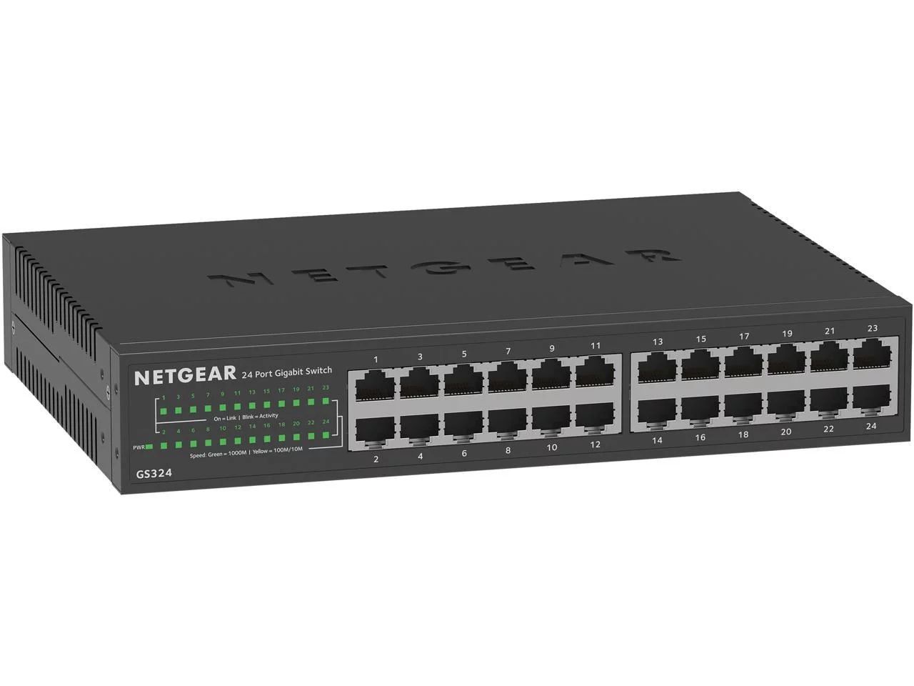 Netgear GS324 24-Port Gigabit Unmanaged Switch Refurbished - Netgear refurbished available on PCLiquidations