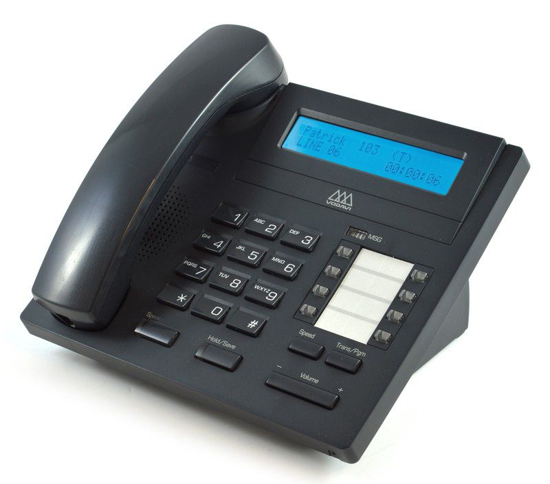 Vertical IP7008D Black IP Digital Display Speakerphone 3808-71 - Grade A Refurbished -  refurbished available on PCLiquidations