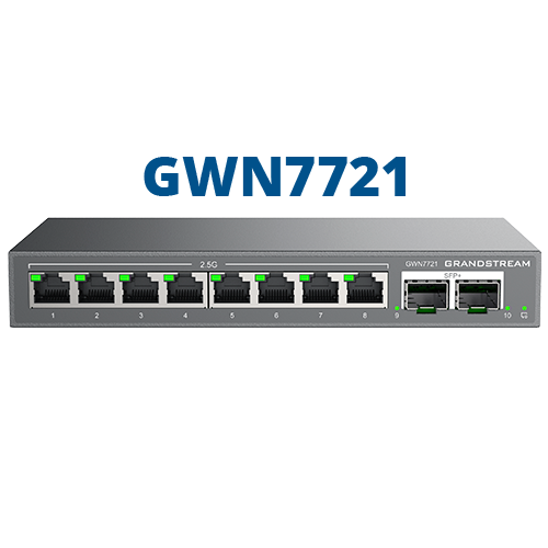 Grandstream GWN7721 8-Port Managed Gigabit Switch Refurbished - Grandstream refurbished available on PCLiquidations
